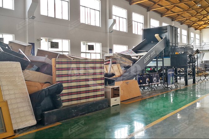 Projeto de redução de volume e reciclagem de itens volumosos em Tianjin, China