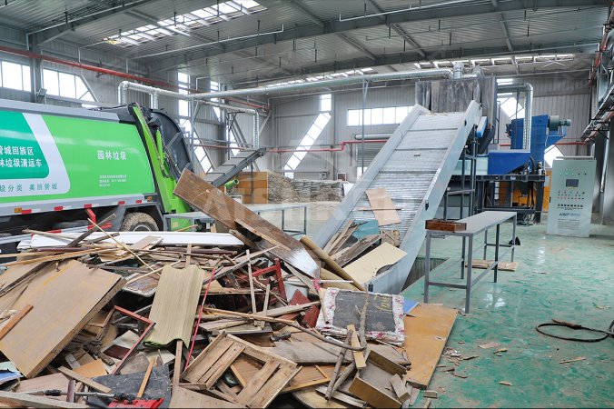 Projeto de trituração de resíduos de madeira em Zhengzhou, China