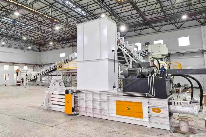 Compactador de resíduos para projeto de conversão de resíduos combustíveis de construção em combustível alternativo em Xangai