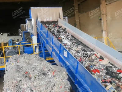 Planta de processamento de CDR/CSR com trituração de eixo duplo 