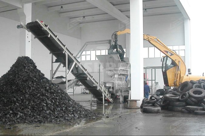 Projeto de trituração de pneus no Cazaquistão