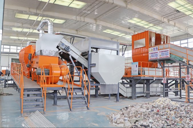 Peneira de vento para projeto de descarte de resíduos têxteis em Henan, China