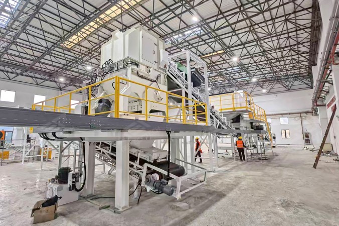 Triturador de eixo único para resíduos de construção combustíveis no projeto de combustível alternativo em Xangai